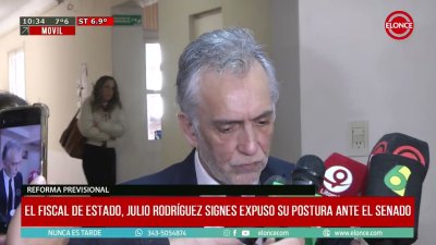 El Fiscal de Estado expuso en el Senado sobre el proyecto de reforma previsional